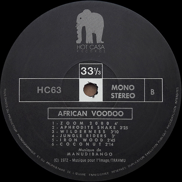 Manu Dibango - African Voodoo | Hot Casa Records (HC63) - 4