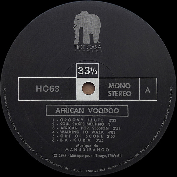 Manu Dibango - African Voodoo | Hot Casa Records (HC63) - 3