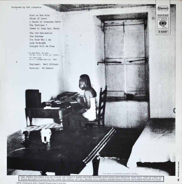 Leonard Cohen - Songs From A Room | CBS (S 63587) - 2