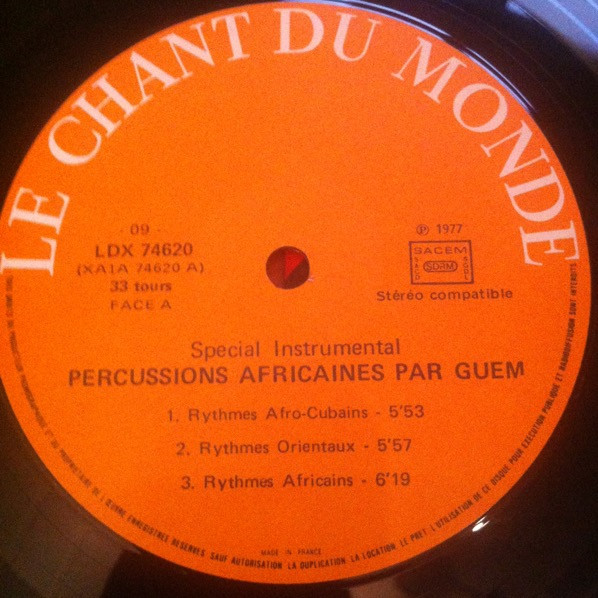 Guem - Rythmes Africains, Afro-Cubains Et Orientaux | Le Chant Du Monde (LDX 74620) - 4 Guem - Rythmes Africains, Afro-Cubains Et Orientaux | Le Chant Du Monde (LDX 74620) - 4