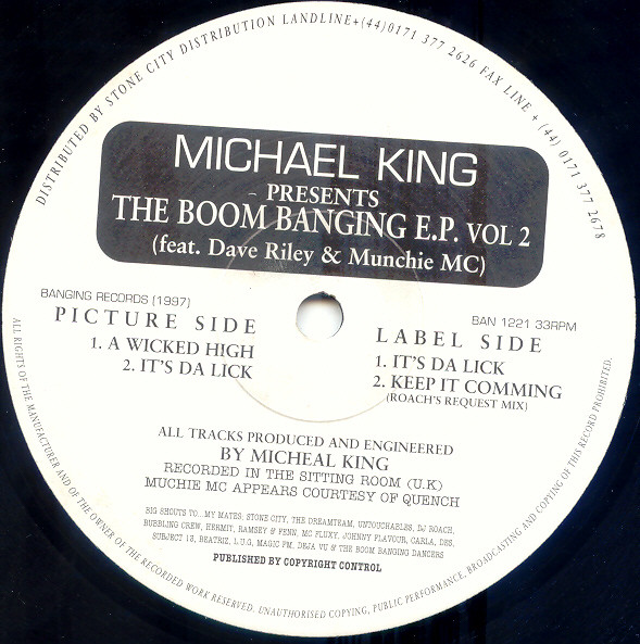 Michael King - The Boom Banging E.P. Vol 2 | Banging Records (BAN 1221)