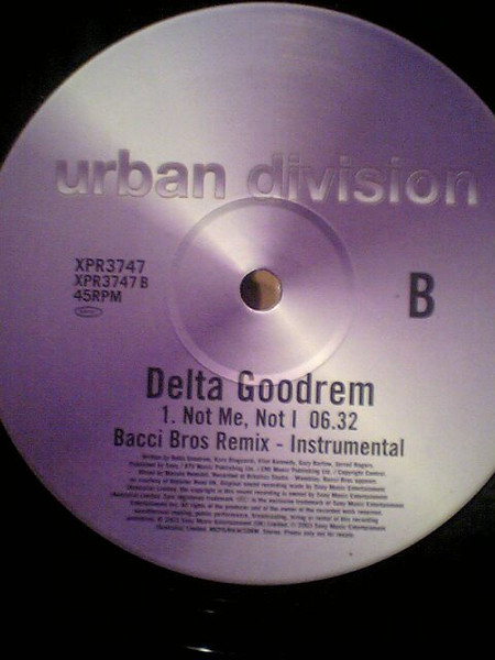 Delta Goodrem - Not Me, Not I | Urban Division (XPR3747) - 2