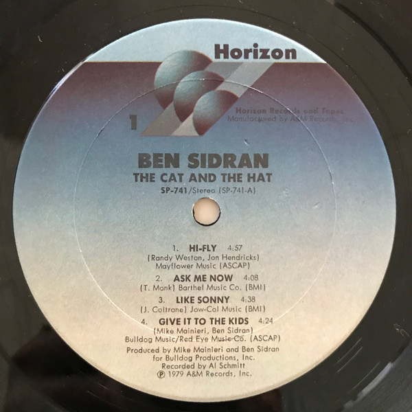 Ben Sidran - The Cat And The Hat | Horizon (SP-741) - 3