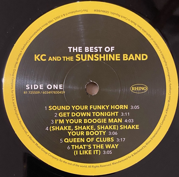 KC & The Sunshine Band - The Best Of KC And The Sunshine Band | Rhino Records (R1 725509 / 603497830459) - 4