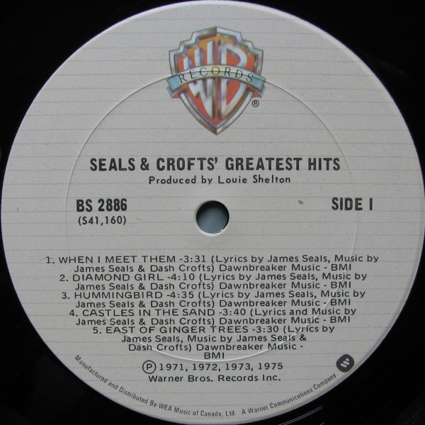 Seals & Crofts - Greatest Hits [Vinyl] | Warner Bros. Records (BS 2886) - 4