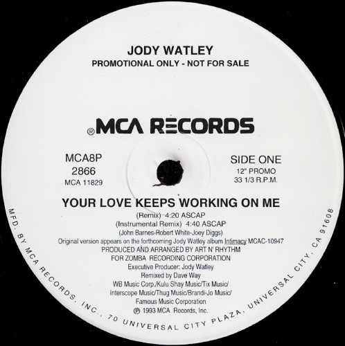 Jody Watley - Your Love Keeps Working On Me | MCA Records (MCA8P-2866)