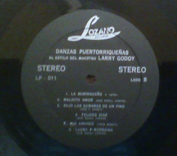 Larry Godoy - Danzas Puertorriquenas | Lozano Records (LP-011 Stero) - 3