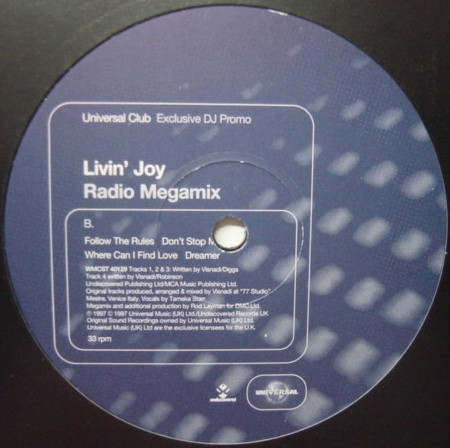 Livin' Joy - Megamix | Universal (WMCST 40129) Livin' Joy - Megamix | Universal (WMCST 40129)