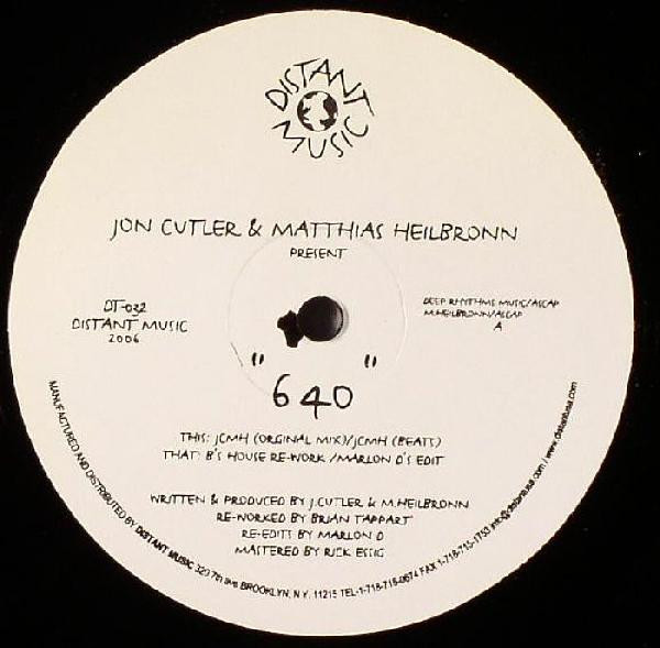 Jon Cutler & Matthias Heilbronn - 640 | Distant Music (DT-032)