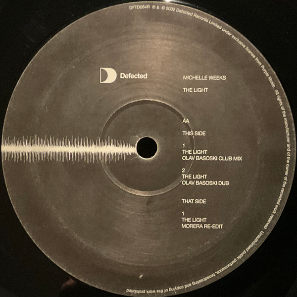 Michelle Weeks - The Light (Olav Basoski Mixes) | Defected (DFTD064R) - 4
