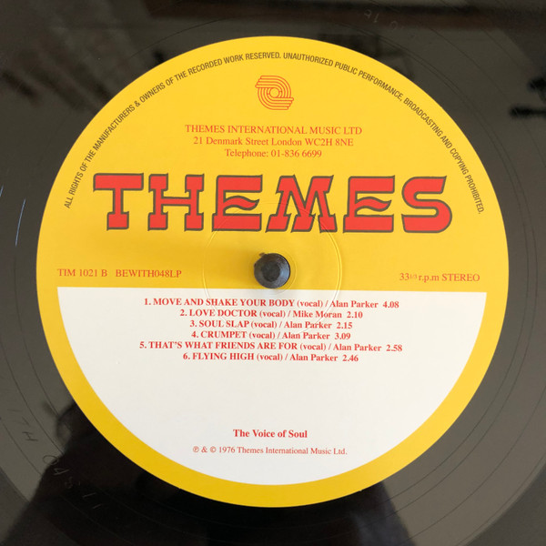 Alan Parker / Madeline Bell - The Voice Of Soul | Be With Records (BEWITH048LP) - 2