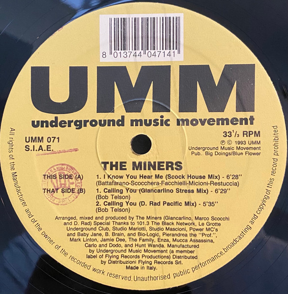 The Miners - I Know You Can Hear Me | UMM (UMM 071)
