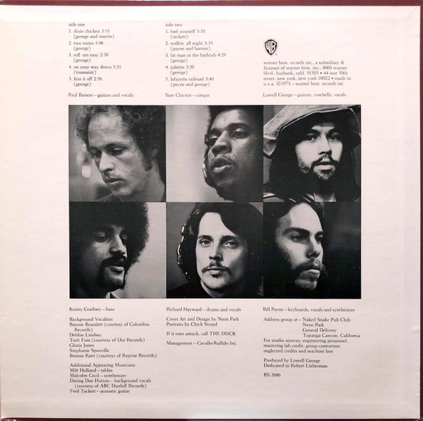 Little Feat - Dixie Chicken | Warner Bros. Records (BS 2686) - 2 Little Feat - Dixie Chicken | Warner Bros. Records (BS 2686) - 2