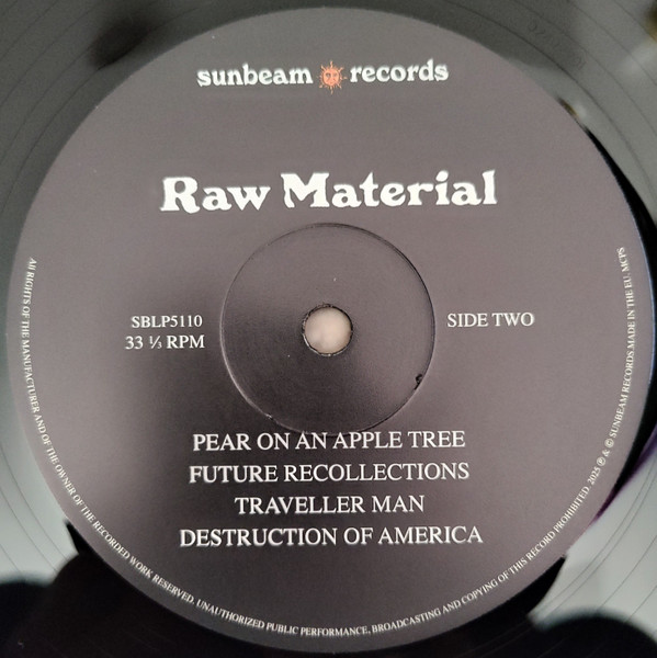 Raw Material - Raw Material | Sunbeam Records (SBRLP5110) - 4