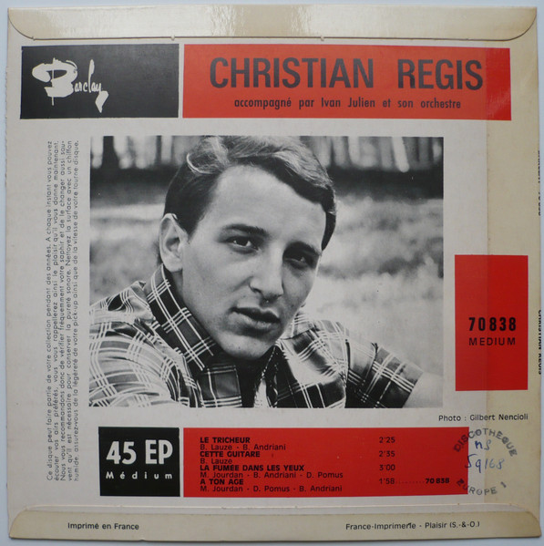 Christian Regis - Le Tricheur | Barclay (70838) - 2