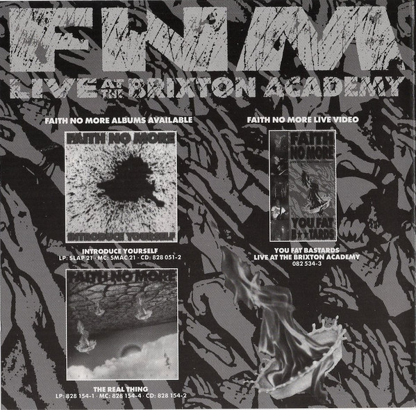 Faith No More - Live At The Brixton Academy | Slash (828 238-2) - 4