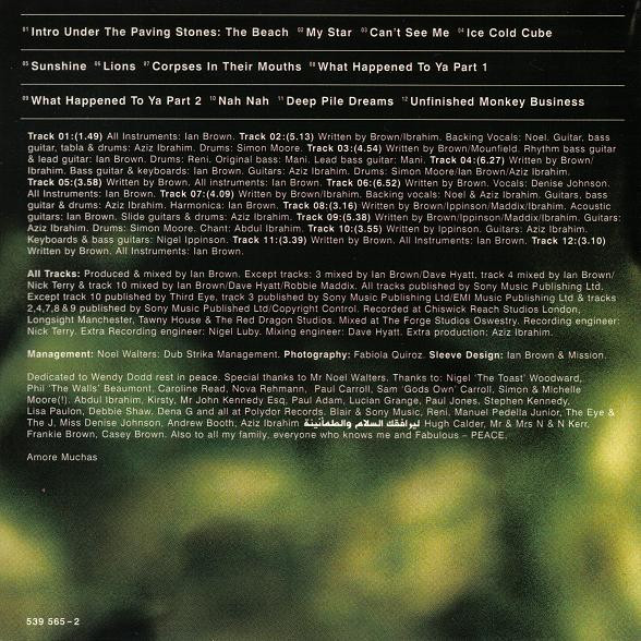 Ian Brown - Unfinished Monkey Business | Polydor (539 565-2) - 7