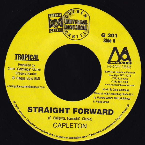 Capleton - Straight Forward | Golden Cartel Records (G 301) - main