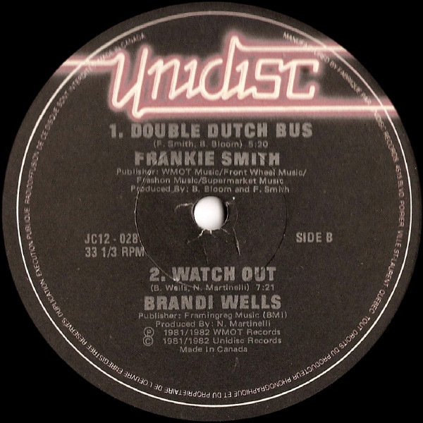 Gary's Gang / Fat Larry's Band / Brandi Wells / Frankie Smith - Knock me Out / Act Like You Know / Double Dutch Bus / Watch Out | J.C. Records (JC12-028) - 2 Gary's Gang / Fat Larry's Band / Brandi Wells / Frankie Smith - Knock me Out / Act Like You Know / Double Dutch Bus / Watch Out | J.C. Records (JC12-028) - 2