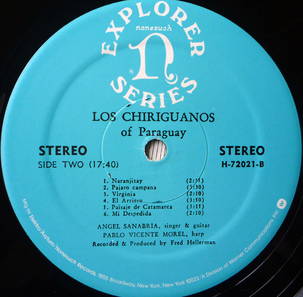 Los Chiriguanos - Guaraní Songs & Dances | Nonesuch (H-72021) - 4