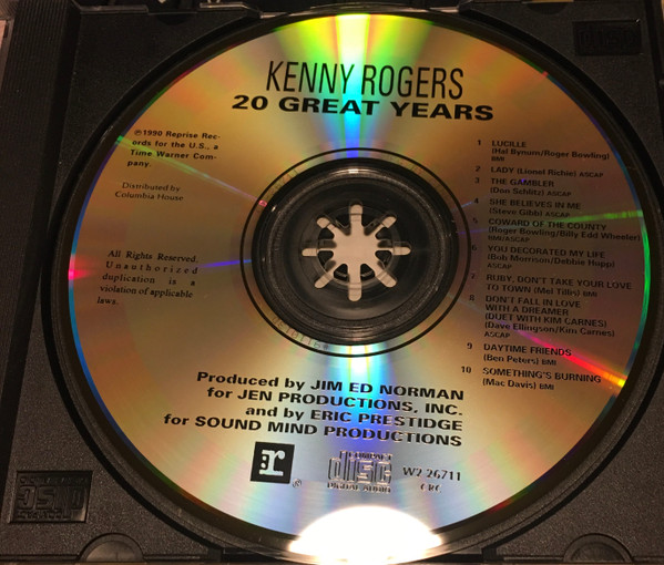 Kenny Rogers - 20 Great Years | Reprise Records (W2 26711) - 3 Kenny Rogers - 20 Great Years | Reprise Records (W2 26711) - 3