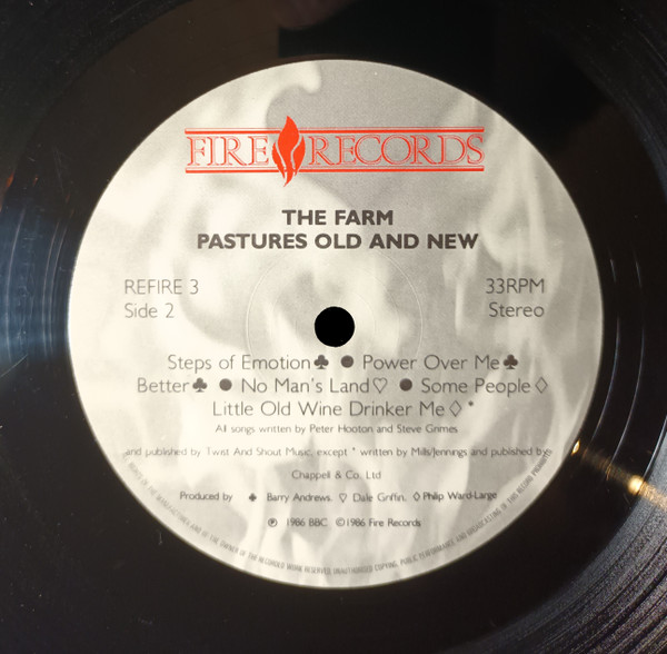 The Farm - Pastures Old And New | Fire Records (REFIRE 3) - 4