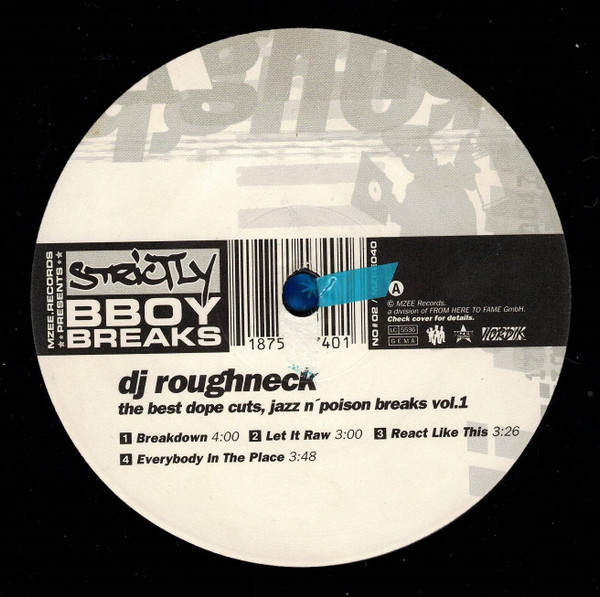 DJ Roughneck - The Best Dope Cuts, Jazz 'N' Poison Breaks Vol. 1 | MZEE Records (MZEE 040) - 3