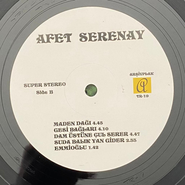 Afet Serenay - Bir Of Çeksem... | Arsivplak (TR-19) - 3