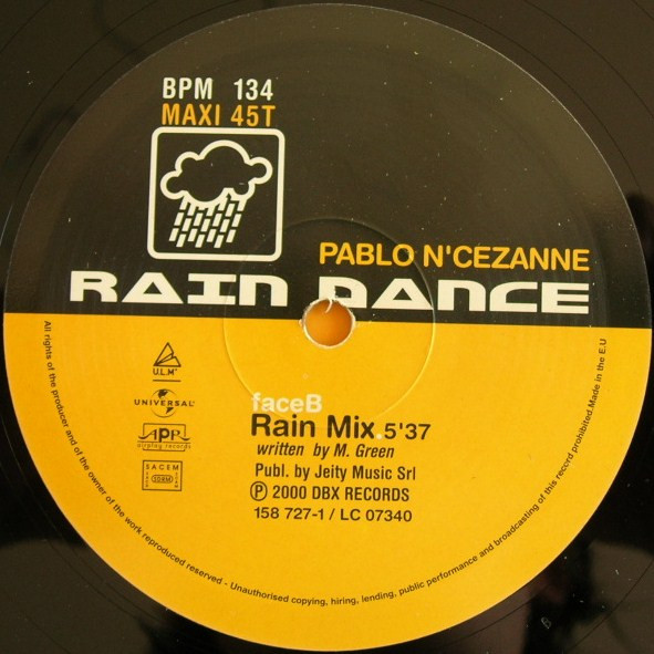 Pablo N'Cezanne - Rain Dance | Airplay Records (158 727-1) - 4