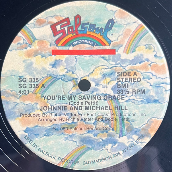 Johnnie & Michael Hill - You're My Saving Grace | Salsoul Records (SG 335)