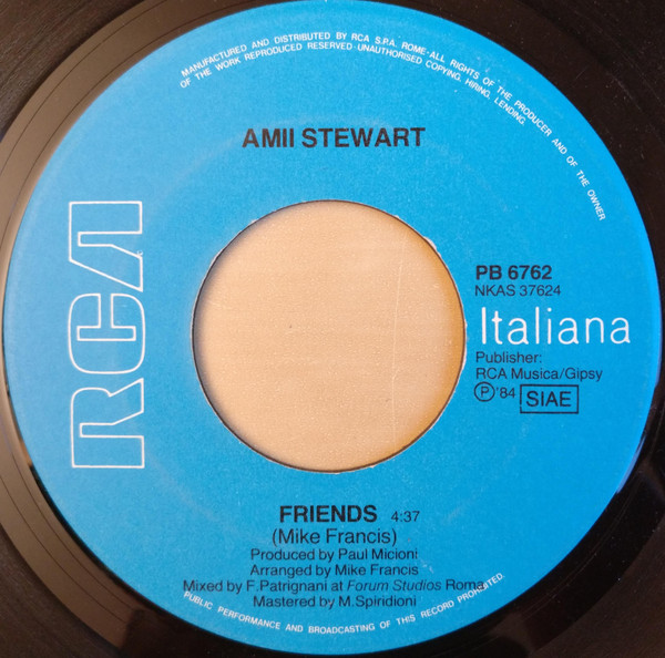 Amii Stewart - Friends | RCA (PB 6762) - 3