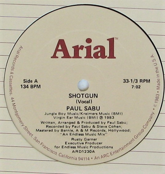 Paul Sabu - Shotgun | Arial (ARD1230)