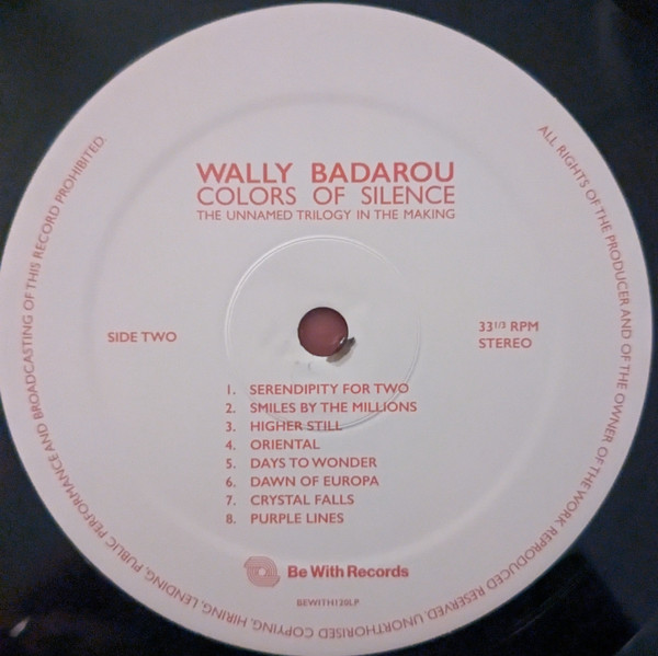 Wally Badarou - Colors Of Silence | Be With Records (BEWITH120LP) - 3 Wally Badarou - Colors Of Silence | Be With Records (BEWITH120LP) - 3