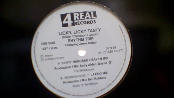 Rhythm Trip Featuring Zeena Gulzar - Licky Licky Tasty | 4Real Records (SYN69) - main