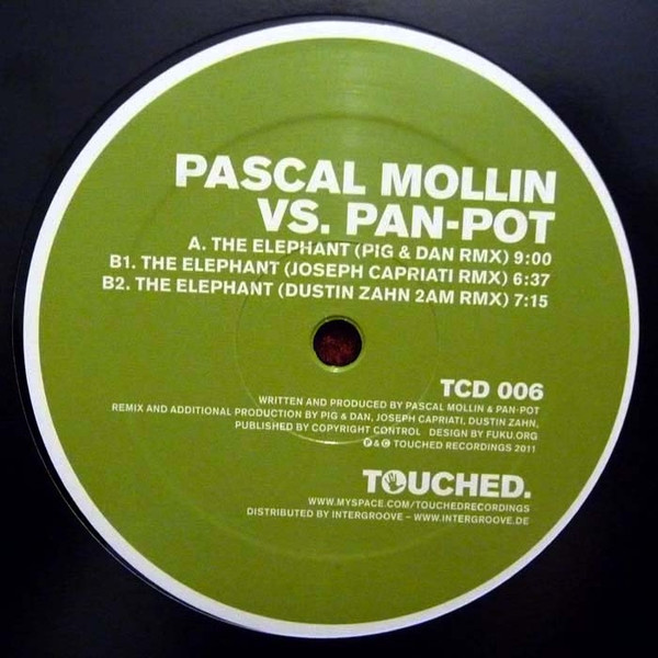 Pascal Mollin vs. Pan-Pot - The Elephant | Touched. (TCD 006)