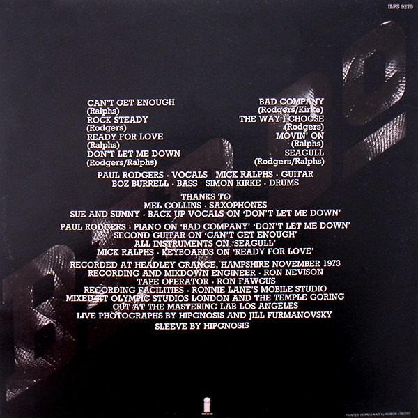 Bad Co - Bad Company | Island Records (ILPS 9279) - 3 Bad Co - Bad Company | Island Records (ILPS 9279) - 3