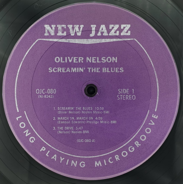 The Oliver Nelson Sextet Featuring: Eric Dolphy / Richard Williams - Screamin' The Blues | Original Jazz Classics (OJC-080) - 2