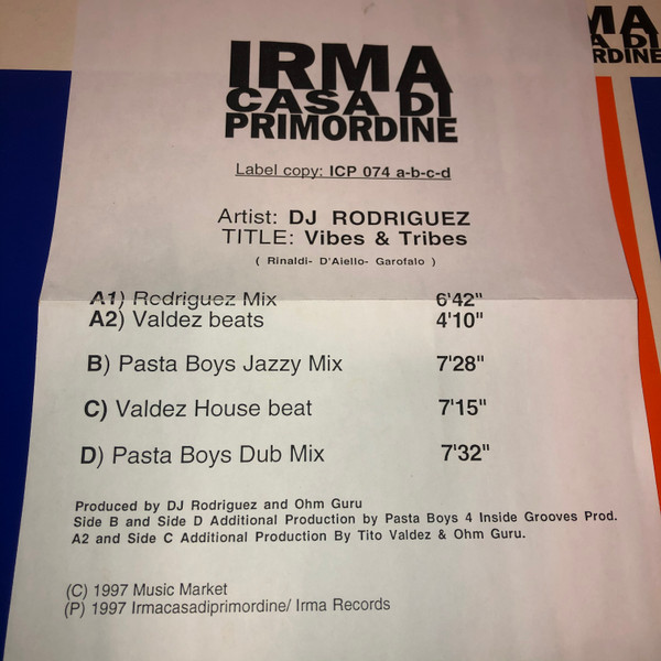 DJ Rodriguez - Vibes & Tribes | Irma CasaDiPrimordine (ICP 074)