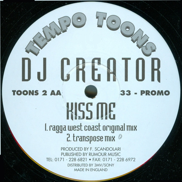 DJ Creator - Kiss Me | Tempo Toons (TOONS 2) - 2