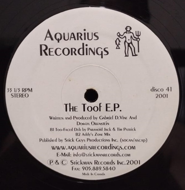 Toof - The Toof E.P. | Aquarius Recordings (disco 41) - 2 Toof - The Toof E.P. | Aquarius Recordings (disco 41) - 2