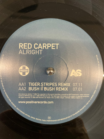 Red Carpet - Alright | Positiva (12TIV-231) - 4 Red Carpet - Alright | Positiva (12TIV-231) - 4