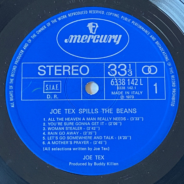 Joe Tex - Joe Tex Spills The Beans | Mercury (6338 142 L) - 3