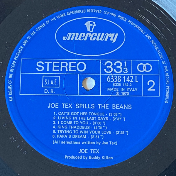 Joe Tex - Joe Tex Spills The Beans | Mercury (6338 142 L) - 4