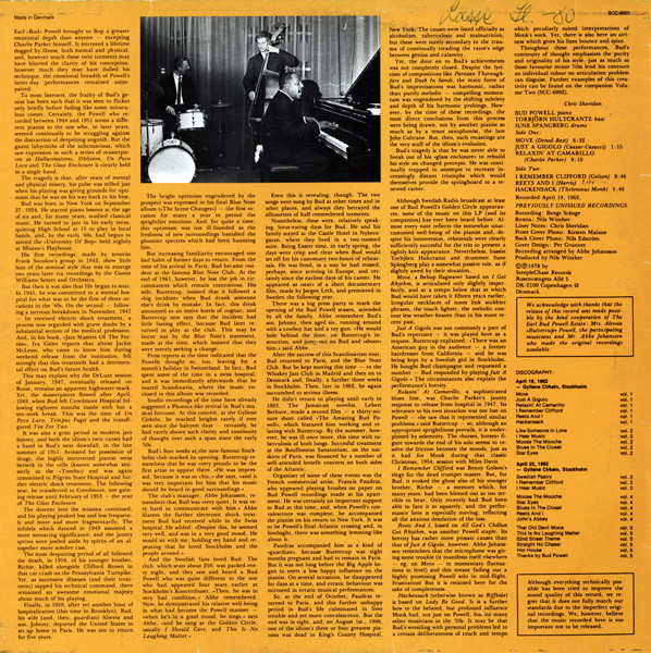 The Bud Powell Trio - At The Golden Circle Volume 1 | SteepleChase (SCC-6001) - 2 The Bud Powell Trio - At The Golden Circle Volume 1 | SteepleChase (SCC-6001) - 2