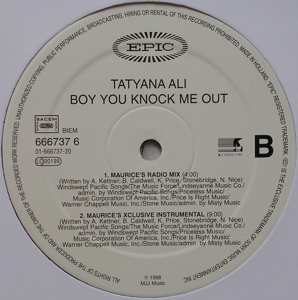 Tatyana Ali - Boy You Knock Me Out | Epic (EPC 666737 6) - 4 Tatyana Ali - Boy You Knock Me Out | Epic (EPC 666737 6) - 4
