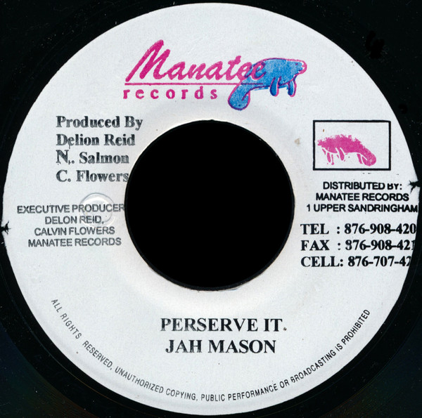 Jah Mason - Perserve It | Manatee Records (none) - main