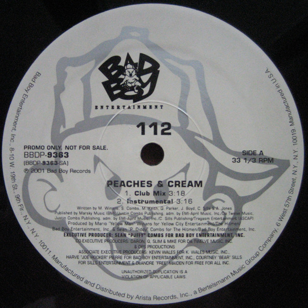 112 - Peaches & Cream | Bad Boy Entertainment (BBDP-9363)