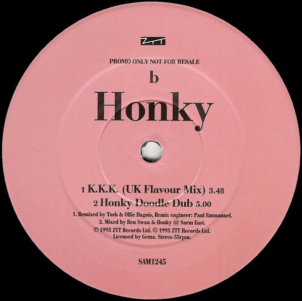 Honky - The Honky Doodle Day EP | ZTT (SAM1245) - 4