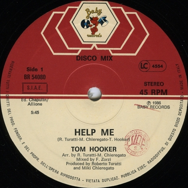 Tom Hooker - Help Me | Baby Records (BR 54080) - 3