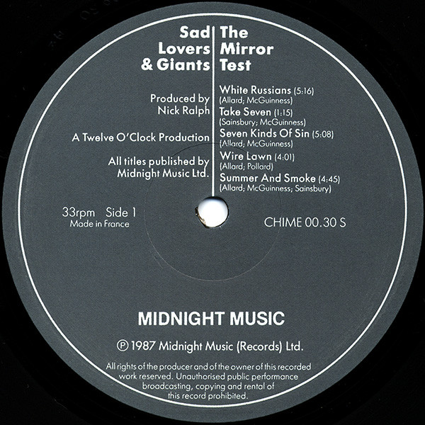 Sad Lovers And Giants - The Mirror Test | Midnight Music (CHIME 00.30 S) - 3